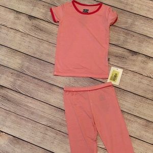 Kickee Pants 2-pc pajama set NWT 2T